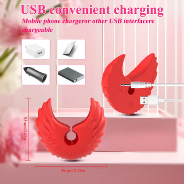 Sex Toy® Breast Massagers Angel Nipple Clamp | 10 Frequency Vibration & Wireless Remote Control