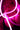 Person with pink hair and neon pink light around them