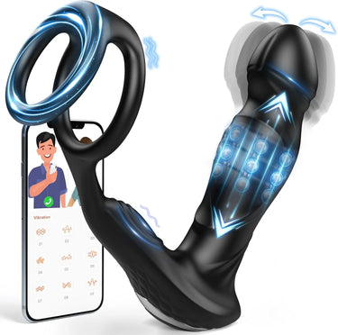Koikiss Sex Toy® Shura Prostate Massager | APP Control, 9 Vibration & Peristaltic Modes | GM-548