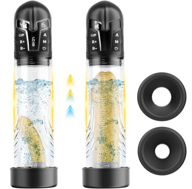 Koikiss Sex Toy® Electric Penis Ring-4 | LCD Display | USB-C Rechargeable with 2 Silicone Heads