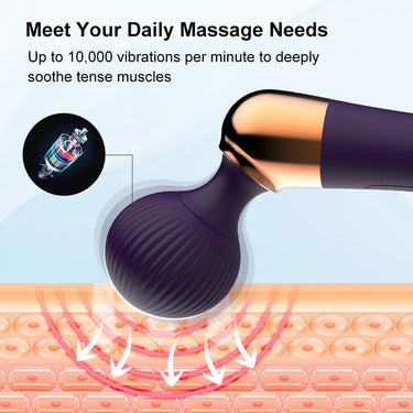 Sex Toy®Curved AV Wand | 10 Vibration Modes, 4 Speed Levels & 1000mAh Battery | MDS-AV112