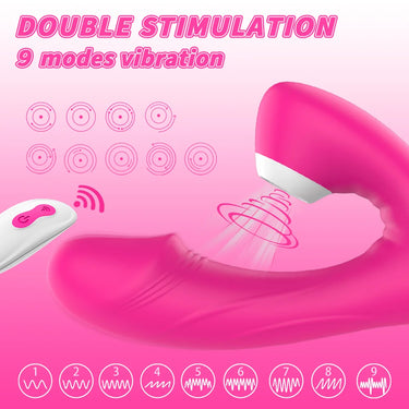 Sex Toy ®Fierce-RCT SHD-S181-2 Suction Vibrator with Remote Control & Magnetic USB Charging