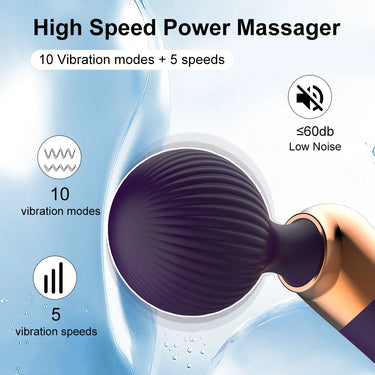 Sex Toy®Curved AV Wand | 10 Vibration Modes, 4 Speed Levels & 1000mAh Battery | MDS-AV112