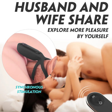 Sex Toy® Squidward-RCT SHD-S331-2 Rechargeable Silicone Ring with Remote Control