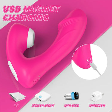 Sex Toy ®Fierce-RCT SHD-S181-2 Suction Vibrator with Remote Control & Magnetic USB Charging