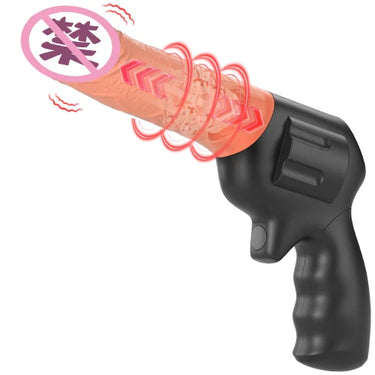 Koikiss Sex Toy® Gun-Shaped Dildo | 10 Ball Rotation & Telescopic Vibration Modes | Premium Liquid Silicone