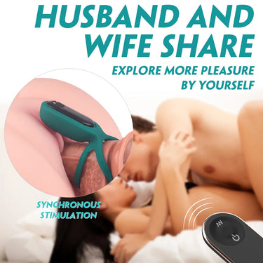 Sex Toy® Squidward-RCT SHD-S331-2 Rechargeable Silicone Ring with Remote Control