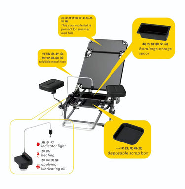 Koikiss Sex Furniture®311Pro Automatic Chair-Mounted Thrusting Machine with Lubrication System | PU Leather & Steel Frame