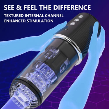 Koikiss Sex Toyยฎ Honeymoon Airplane Cup | 7 Vibration, 5 Suction & 5 Rotation Modes | USB-C Rechargeable