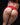 Person wearing a red bikini with a black background