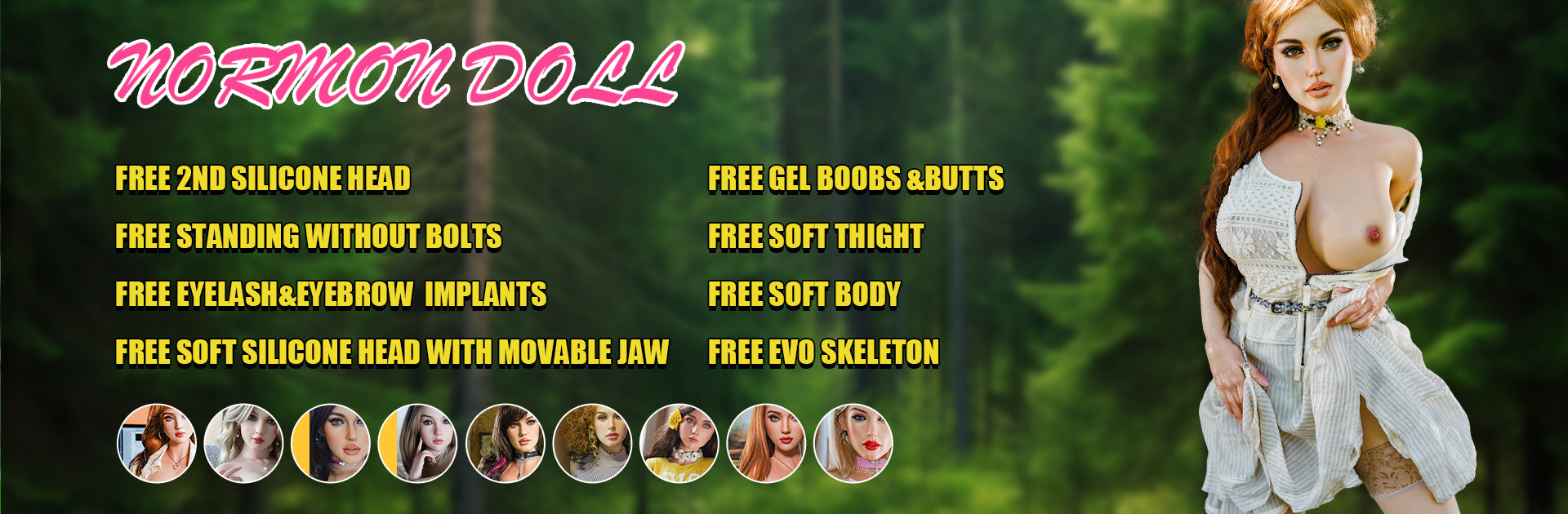 Sex doll with different image.