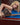 Elegant lingerie photo shoot with model in blue set