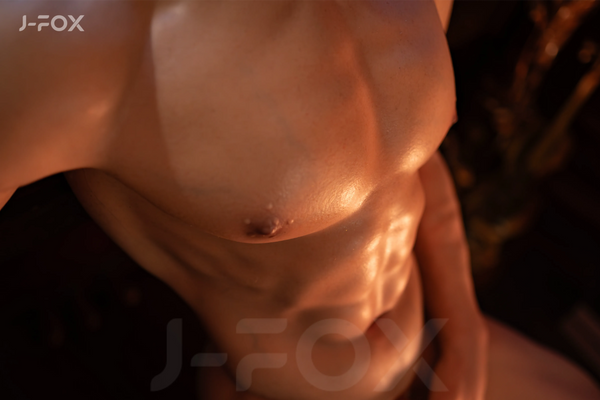 J-FOX® Xiong 172cm(5.64') A03# Male Full Silicone ( No.3173)