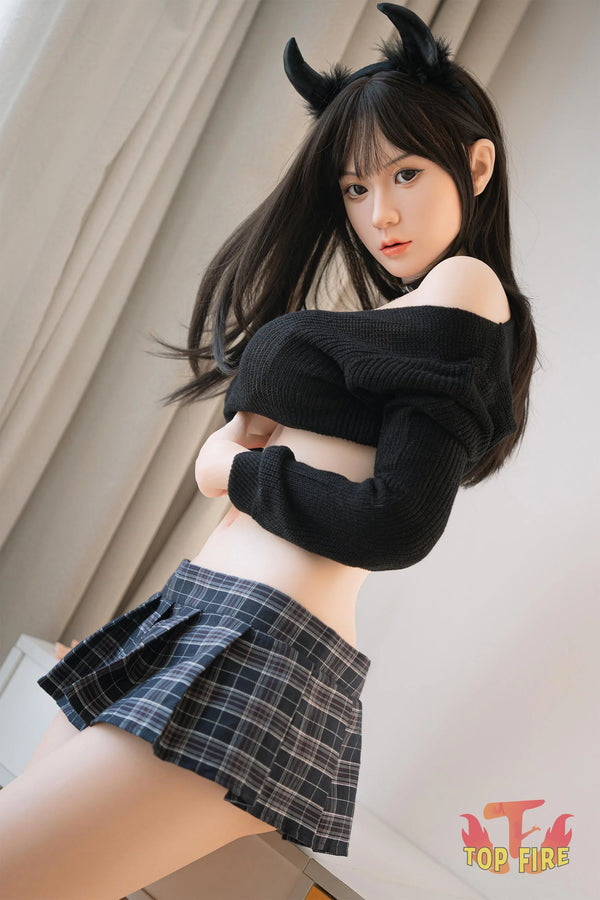 Top Fire Doll®158cm (5ft2) D-Cup Japanese Silicone Sex Doll Ann, ROS Head T10