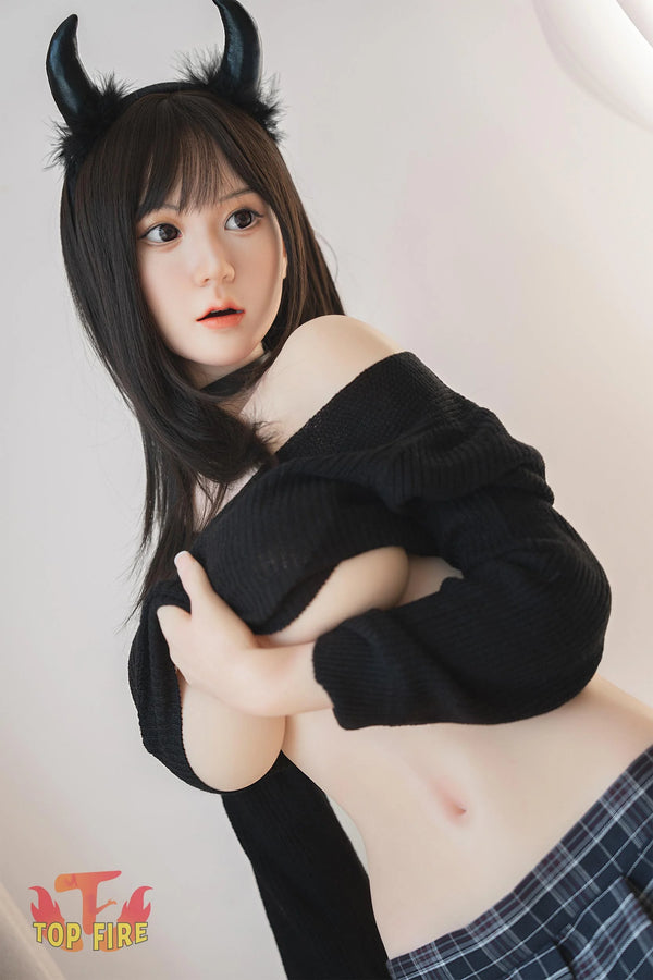 Top Fire Doll®158cm (5ft2) D-Cup Japanese Silicone Sex Doll Ann, ROS Head T10