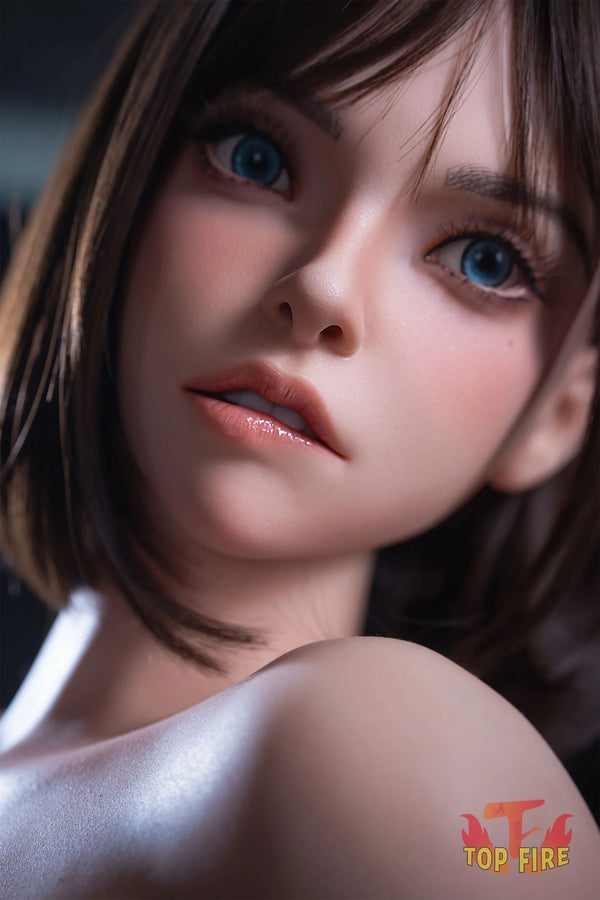 Top Fire Doll® 158cm (5ft2) D-Cup Lip Biting Silicone Sex Doll Ada, ROS Head T05,in EU Stock