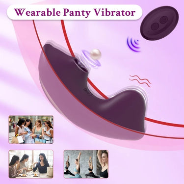 Sex Toy® Honey Sucking Wearable | 10 Vibration & 10 Suction Modes | Wireless Remote | Magnetic Rechargeable