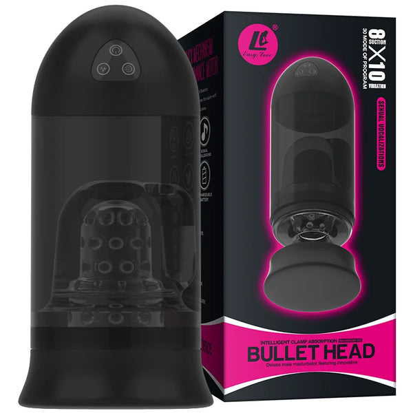 Sex Toyl® ELAMB-102 Jane Eyre Bullet Head Male Masturbator – 8-Speed Intelligent Clamping