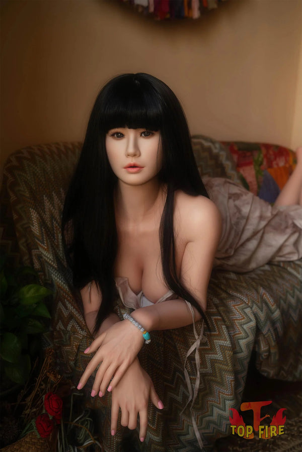 Top Fire Doll® 158cm (5ft2) D-Cup Japanese Silicone Sex Doll Rose, ROS Head T30