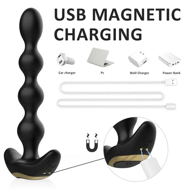 Sex Toy® Austin-RCT SHD-S362-2 Rechargeable Anal Beads with Remote Control