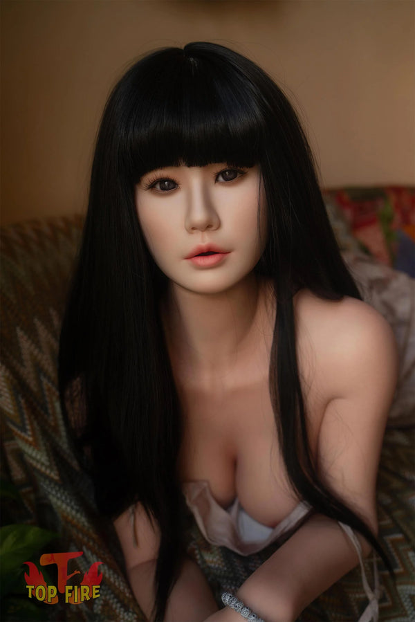 Top Fire Doll® 158cm (5ft2) D-Cup Japanese Silicone Sex Doll Rose, ROS Head T30