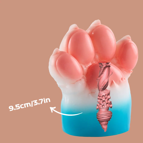 MRL Sex Doll® 1.1kg (2.4 lbs) Silicone Furry Paw Hentai Onahole Male Masturbator, Blue