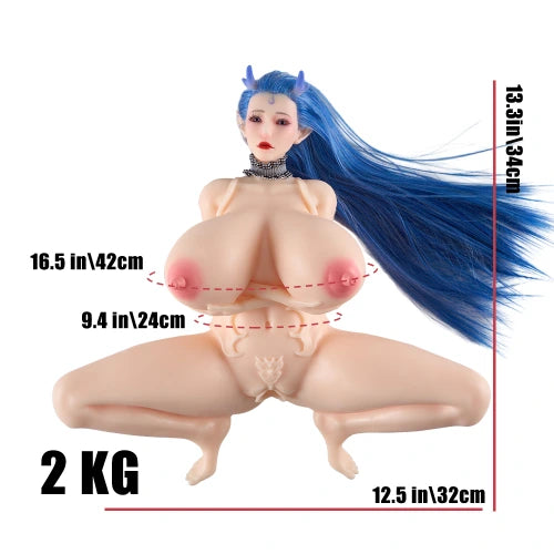 MRL Sex Doll® 1.25 Ling: 2kg (4.4 lbs) Silicone Anime Sex Doll Hentai Male Masturbator