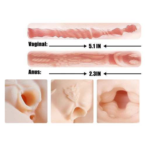 MRL Sex Doll® 1.25 Ling: 2kg (4.4 lbs) Silicone Anime Sex Doll Hentai Male Masturbator