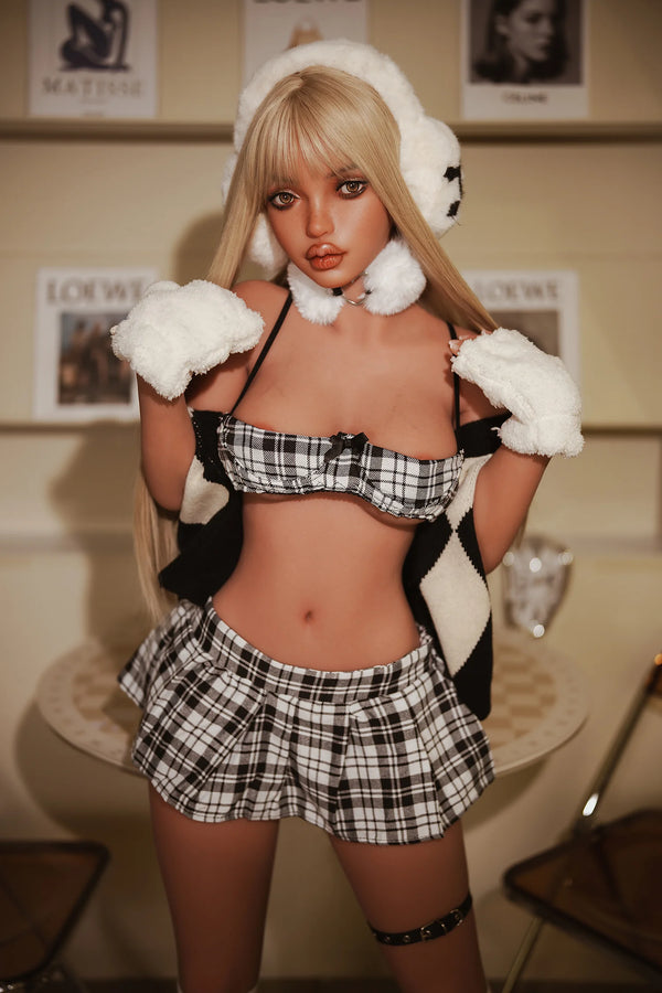Rosretty Dolls® 152cm (4ft9") Blonde with Sexy Lips Hybrid Sex Doll - C-Cup - Ninie