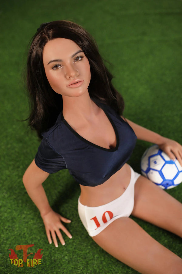 Top Fire Doll® 165cm (5ft5) C-Cup Full Silicone Sex Doll Edna, ROS Head T13