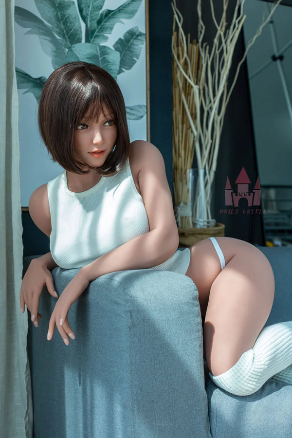163cm TPE Premium Doll “E #K3 (P163) Tan” with EVO Skeleton, Standing Function, Solid Chest & Realistic Makeup