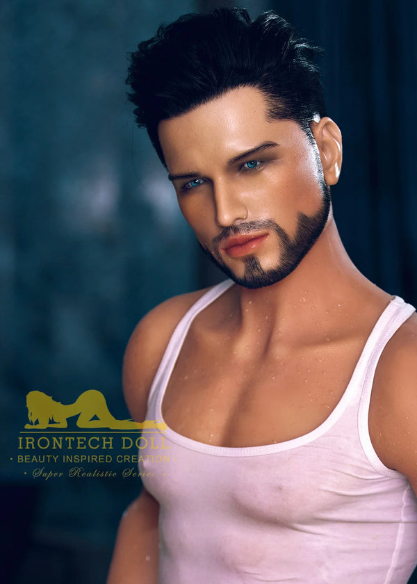 Irontech® 162cm/5ft4 Male Silicone Head Sex Doll – Kevin (Tan Skin)