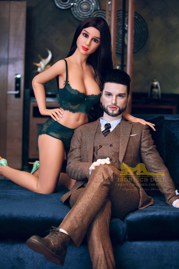 Irontech® 162cm/5ft4 Male Silicone Head Sex Doll – Kevin (White Skin)