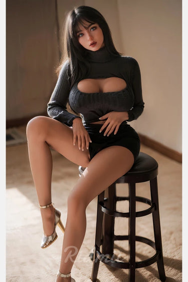 Rimdii Doll® US Stock - RIDMII Unique Design Danica Plus 5ft28/ 161cm #468B ROS Soft Silicone Head + TPE Body Huge Boobs Realistic Blowjob Sex Doll