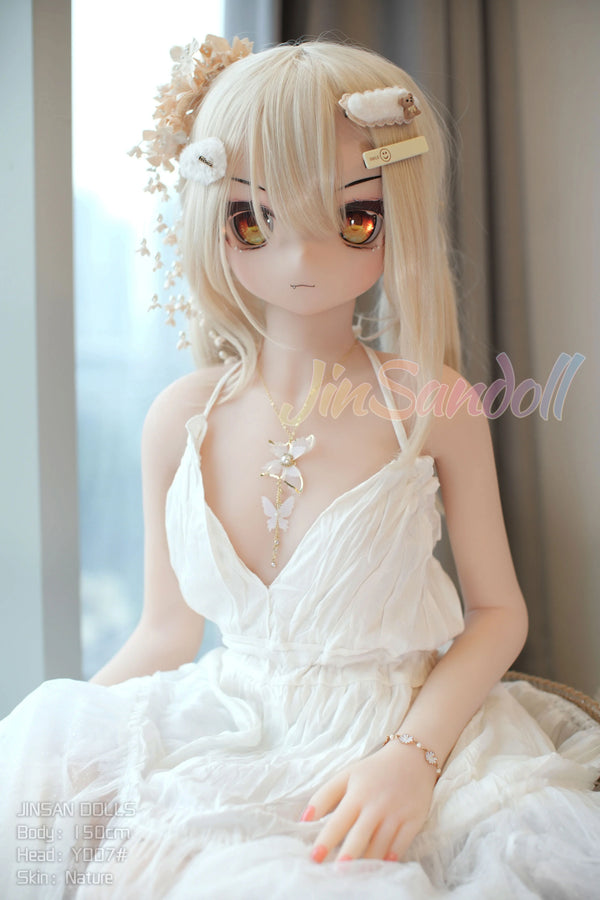Jinsan Doll® 150cm TPE Anime Sex Doll with PVC Head