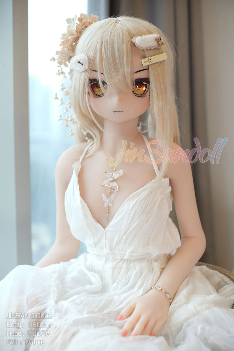 Jinsan Doll® 150cm TPE Anime Sex Doll with PVC Head