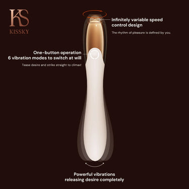 Lust Muse Luxurious Vibrator – Premium Heated Silicone Vibrator with Pulsating Modes