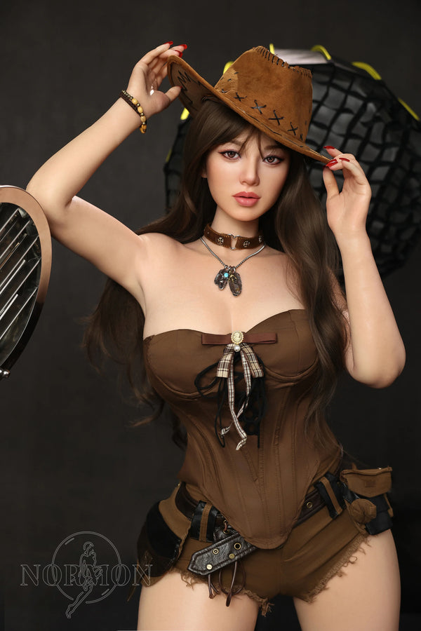 Normon Dolls® 175cm (5ft7") Beauty Brunette Cowgirl Sex Doll - E-Cup - Lisa