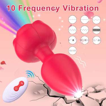 Koikiss Sex Toy®  Glowing Anal Plug | 10 Vibration Modes & USB Pin Charging | MDS-HT050