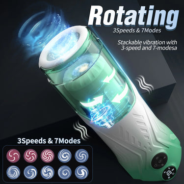 Sex Toyl® ELAMB-107 Starry Sky Cabin Cup Male Masturbator – Telescopic 360° Rotation