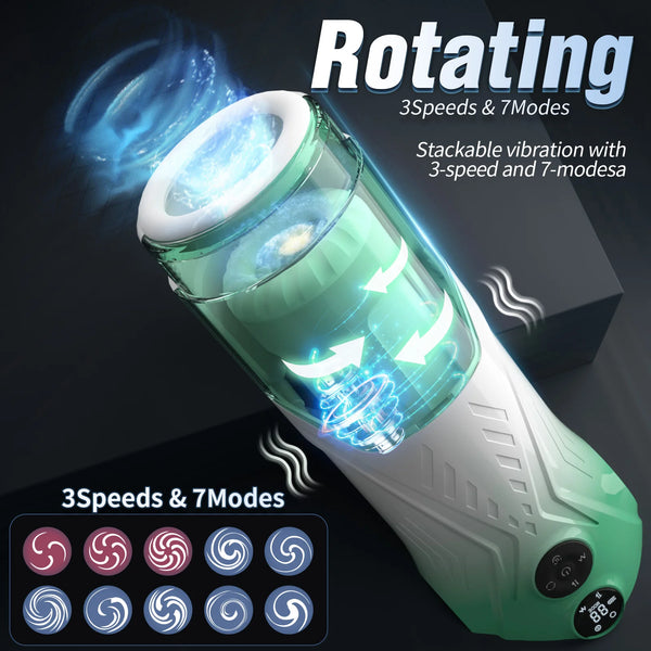 Sex Toyl® ELAMB-107 Starry Sky Cabin Cup Male Masturbator – Telescopic 360° Rotation