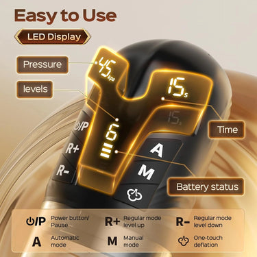 Koikiss Sex Toy®  Electric Penis Ring-4 | LCD Display | USB-C Rechargeable with 2 Silicone Heads