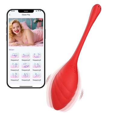 Sex Toy® Blue Whale APP Bullet Vibrator | APP Remote Control, 9 Vibration Modes & Magnetic Charging | MDS-583