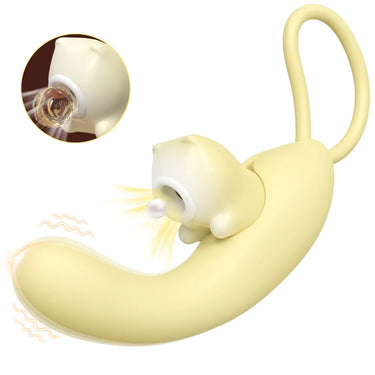 Sex Toy® DinoCat SHD-S730 Rabbit Vibrator with Vibration, Suction & Dual Function Design