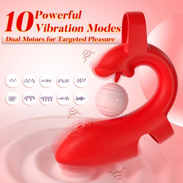 Sex Toy® Rose Wearable Finger Vibrator | 10 Vibration Modes | USB Rechargeable | New