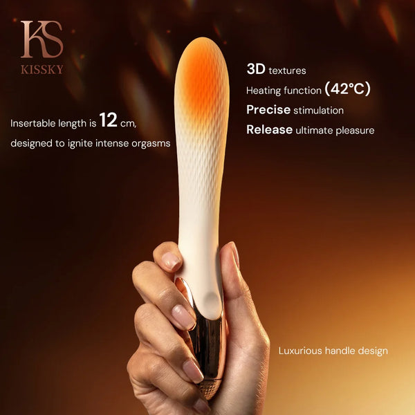 Velvet Desire Luxury Vibrator – Premium Silver-Ion Antibacterial Heated Wand