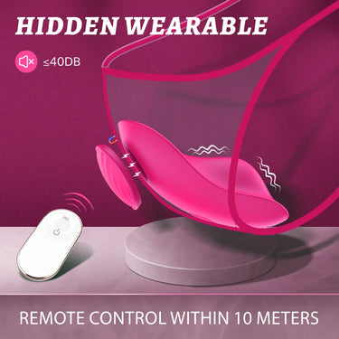 Sex Toy® Leaf-RCT SHD-S410-2 Wearable Lay-On Vibrator with Remote Control