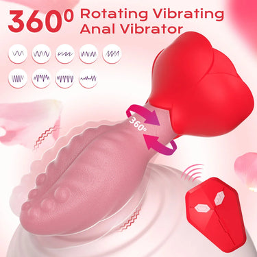 Sex Toy® Anal Curved Bead String | APP & Remote Control, 9 Vibration + Rotation Modes | MDS-561