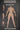 Body measurement chart with labeled dimensions on a dark background