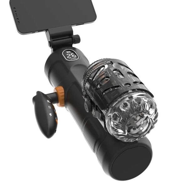 Sex Toyl® ELAMB-109 Ballistic Cup Male Masturbator – 10-Speed Telescopic HD Display